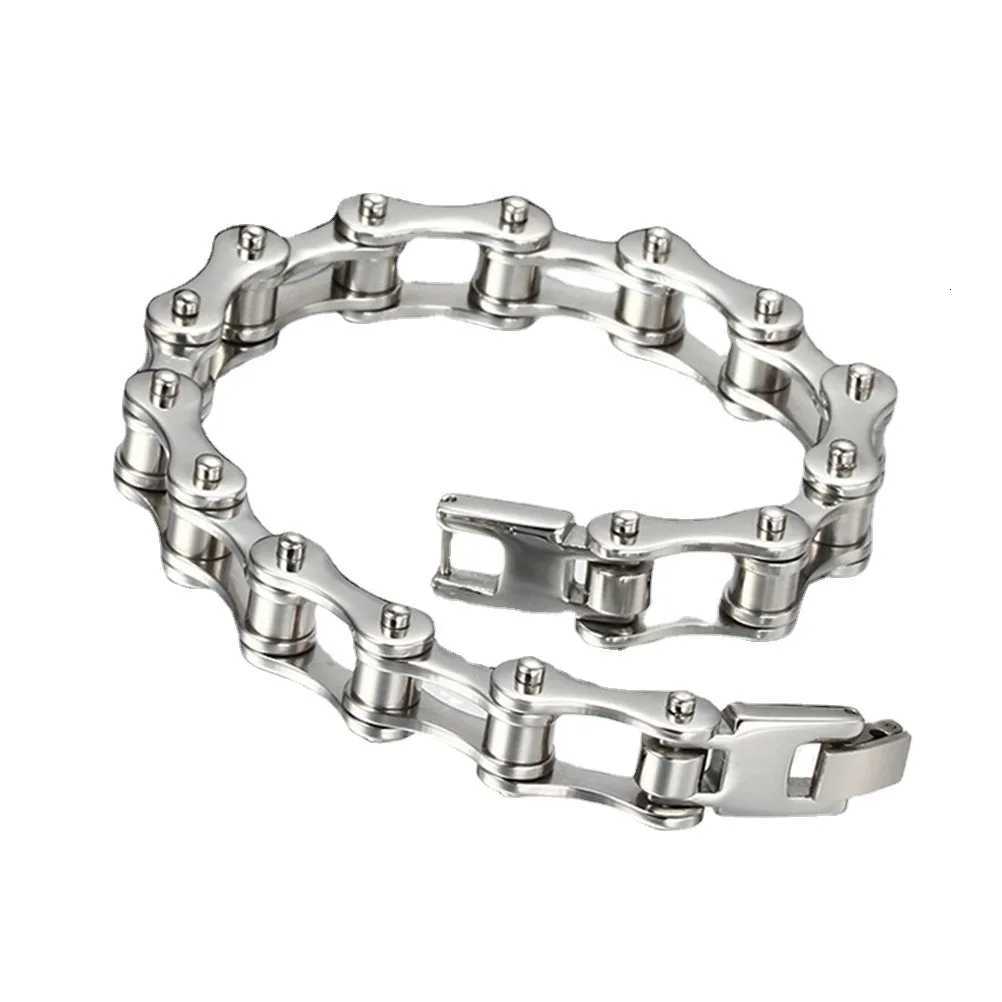 Top Quality Stainless Steel Biker Bracelet Mens Motorcycle Chain Punk Rock Male Fashion Bicycle Bracelets Wrist Chain Jewelry W250728