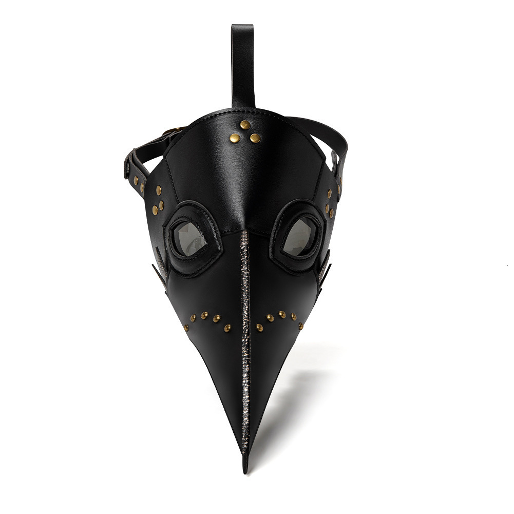 Halloween Plague Doctor Beak Mask Cosplay Party Medieval Headgear for Women ddmymoon