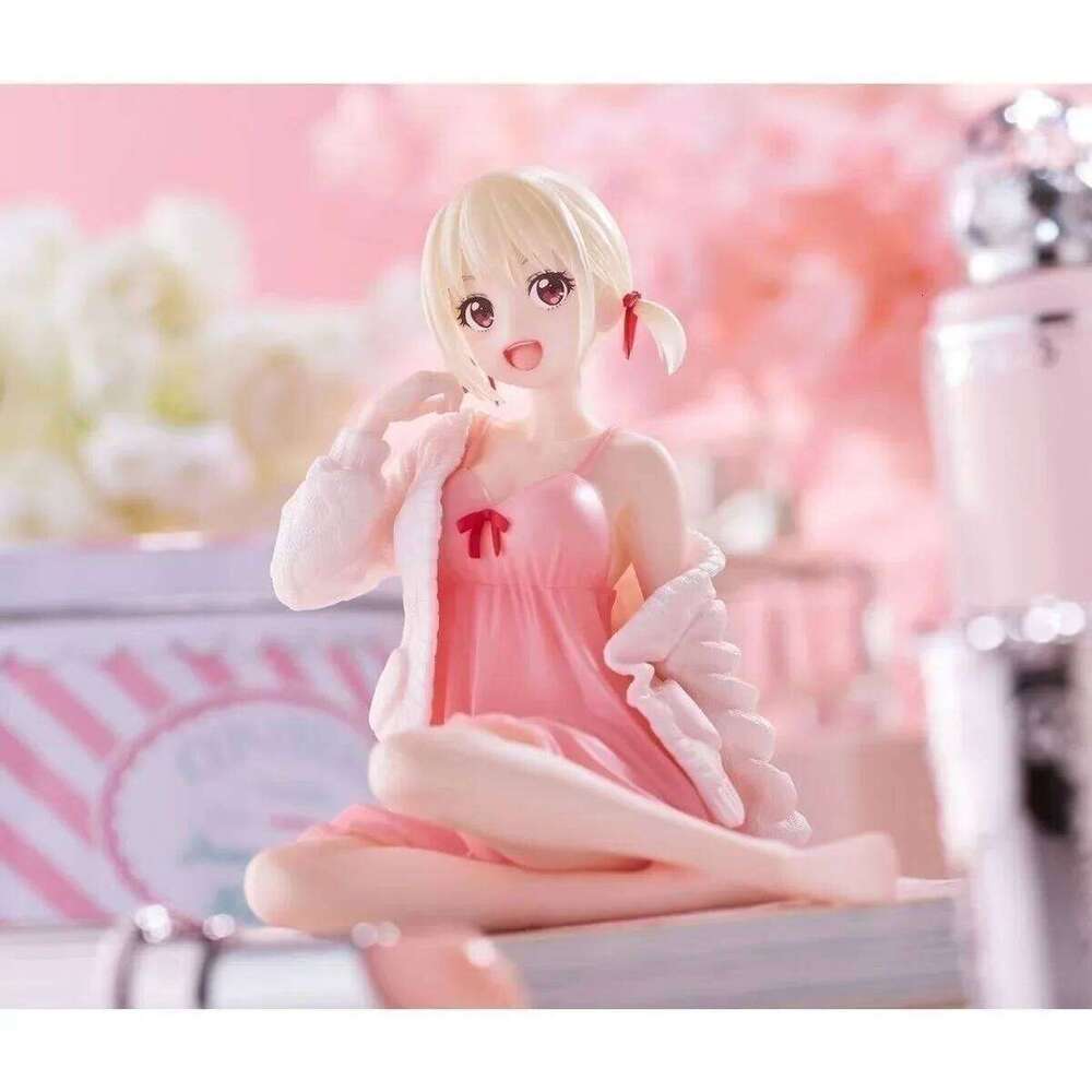 Lycoris Recoil Anime Figures Nishikigi Chisato Doll Action Figure Lolita Cute Girl Decoration Model Toys for Gift