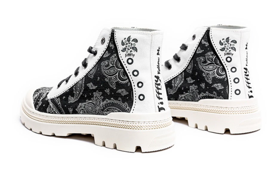 Jifffly canvas traditional Chinese style Martin boots, winter woolen couple national trend men's shoes, Korean version of the trend, versatile