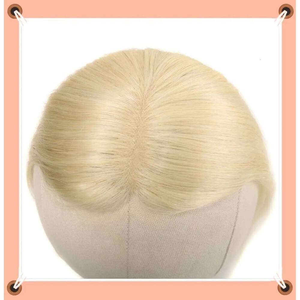 Swiss Lace Invisible Toppers Clip In Natural Hairpieces Fringe for Women Mild Loss Volume Hand-woven Human Hair