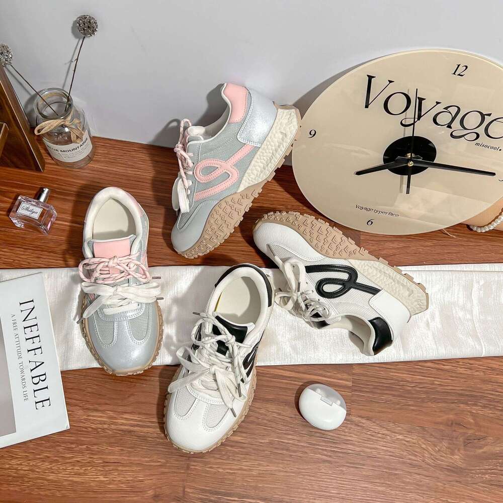 Summer Breathable Thick-Soled Dad Height-Increasing Sneakers for Petite Women, 2025 New Women's Shoes