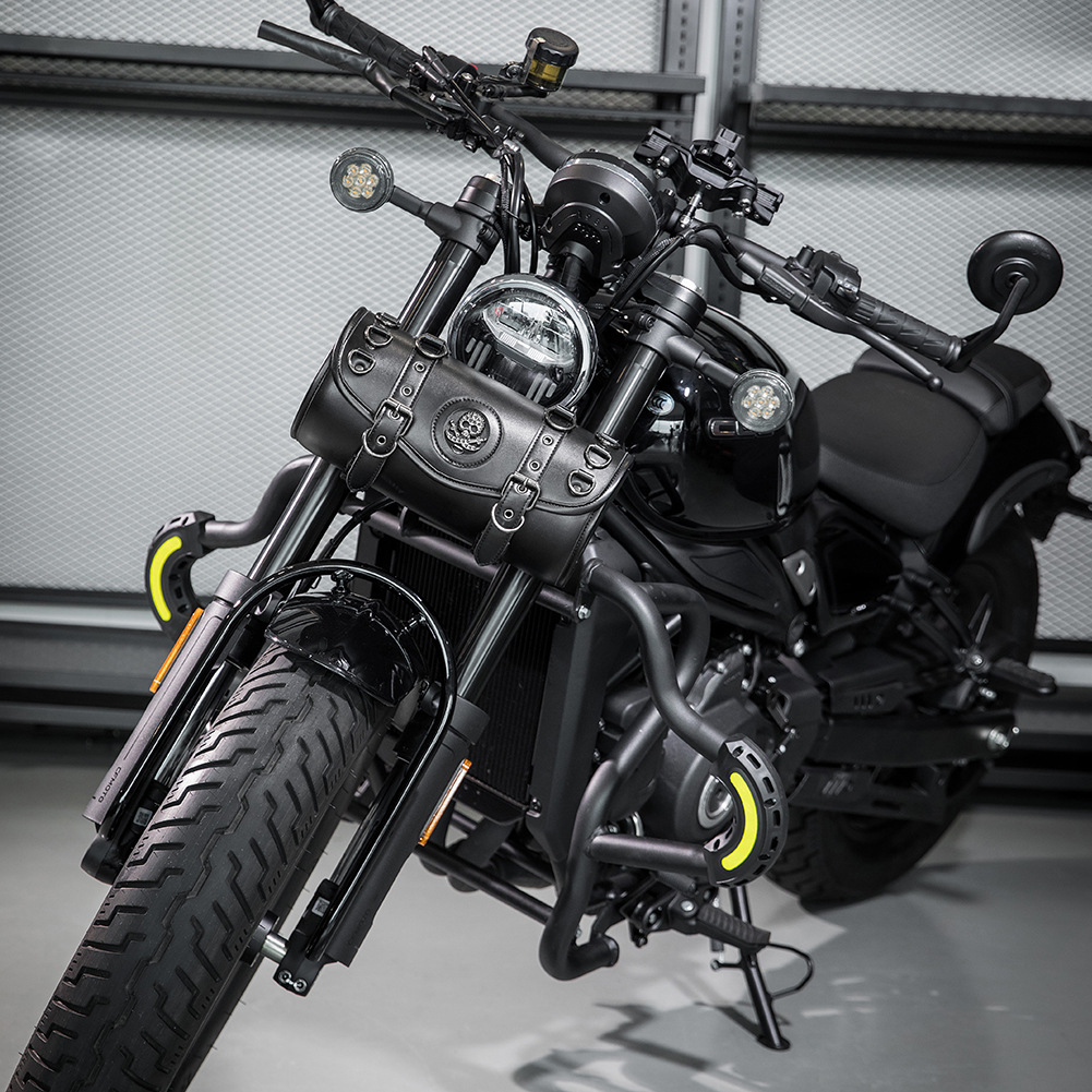 New Punk Motorcycle Bag Outdoor Riding PU Hanging Accessory ddmymoon