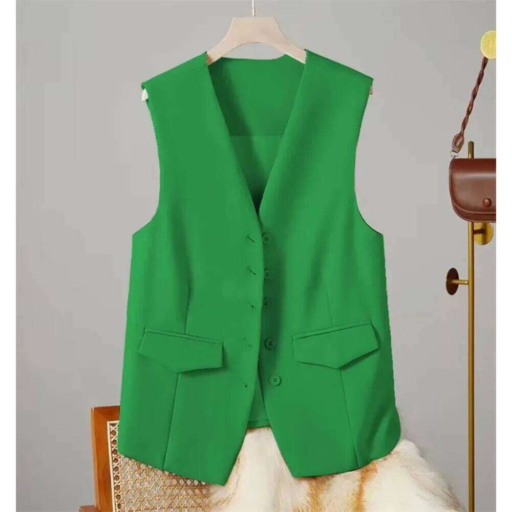 Vest For Women Clothing Coats Fashion Clothes Casual Vintage Elegant Autumn Streetwear Spring Summer Solid Sleeveless Jackets
