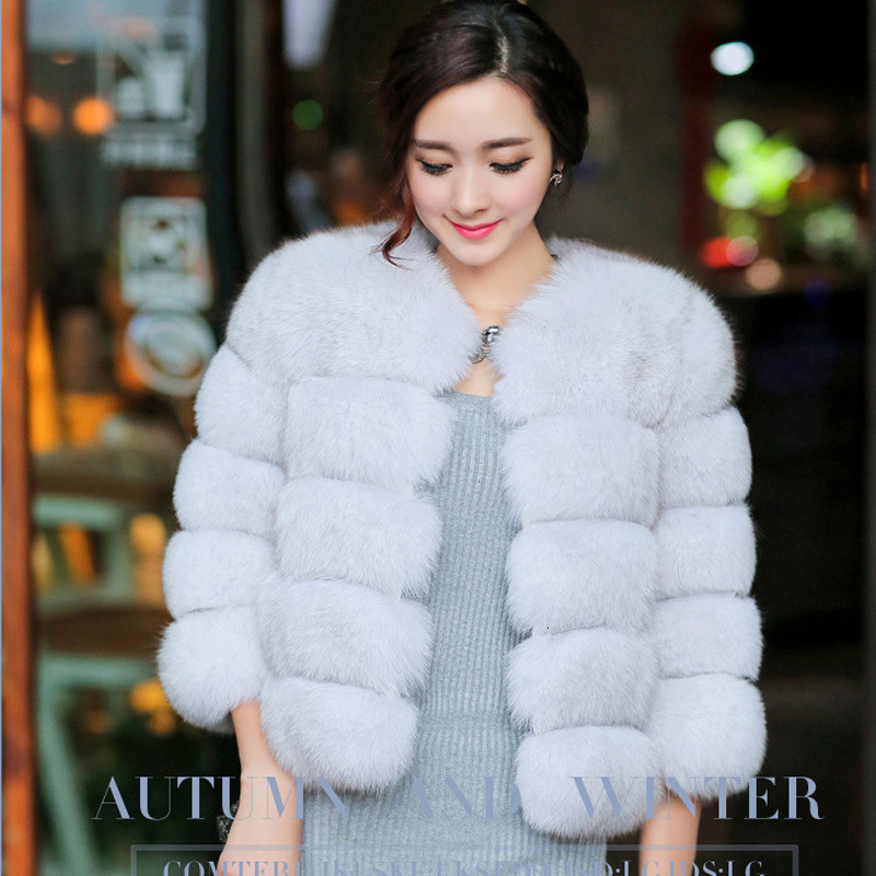 2023 Haining Faux Fur Finnish Fox Fur Full Fur Coat Short Style Special Offer 240921