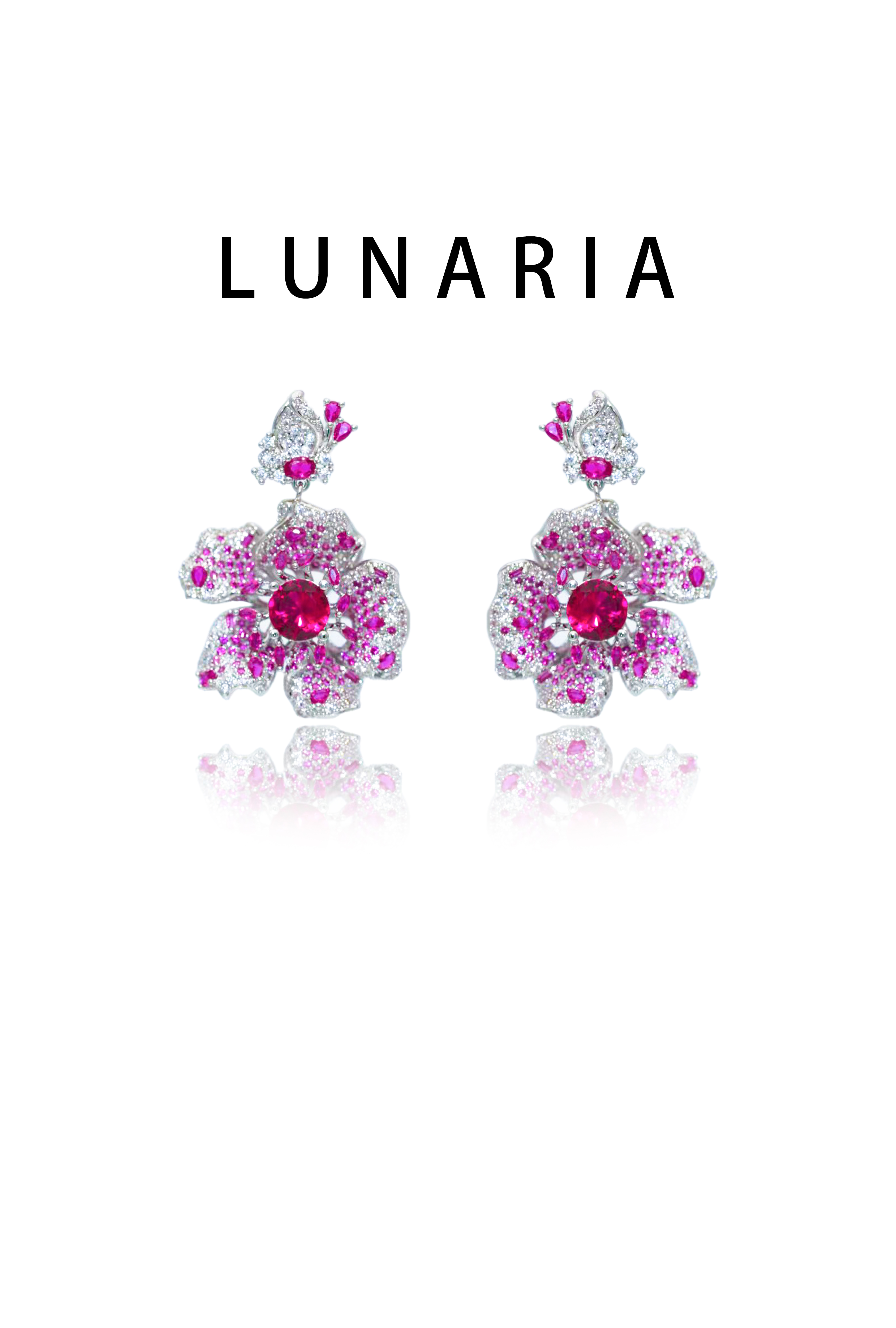 Lunaria jewelry 18K gold-plated earrings, 925 pure silver studs, hypoallergenic minimalist style earrings, elegant gifts for women