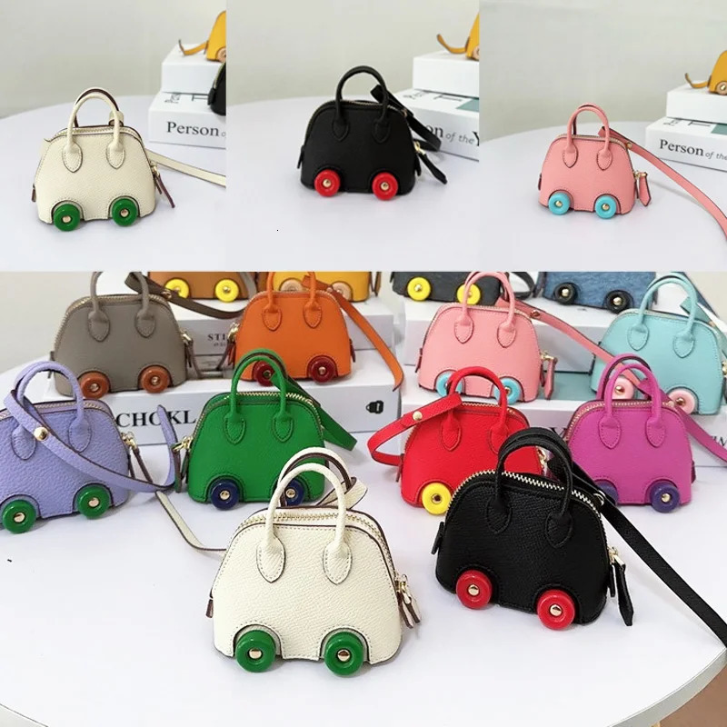 Mini Car Wheel Design Keychain Ornament - Cute Handbag Charm, Zipper Pull, Purse Accessory Z260130