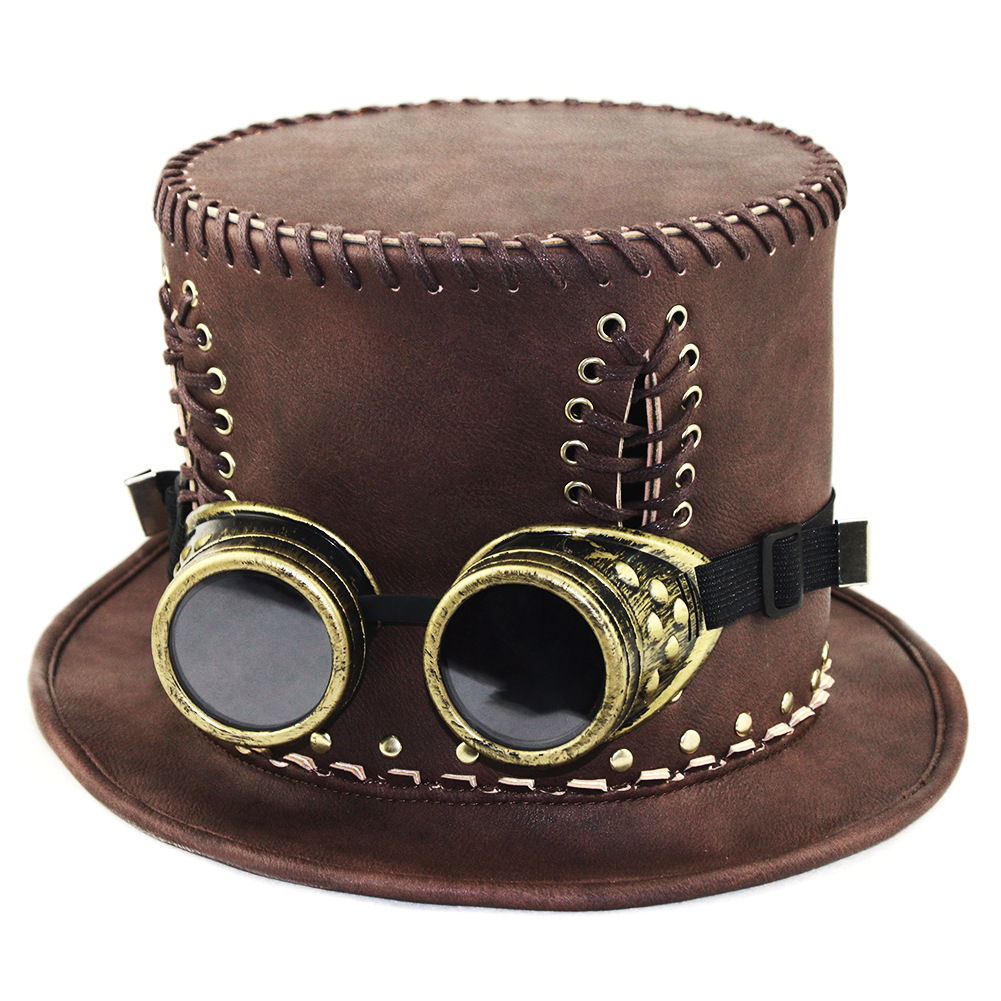 Halloween Masquerade Party COSPLAY Props Steampunk Industrial Gentleman Top Hat for Women ddmymoon