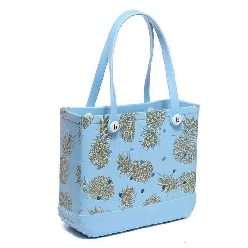 Outdoor Basket Pet EVA Hole Big Beach Storage Handbag Printed Large Capacity Hollow Water Filter Shoulder Bag