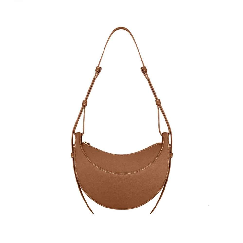 Designer Luxury France Crescent Retro Single Shoulder Niche Genuine Leather Cowhide Women S Armpit Crossbody Bag