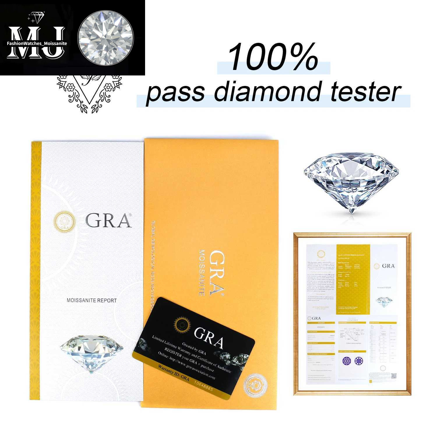 Stud JewelryPalace Moissanite D Color Total 0.6ct 1ct 2ct 3ct 4ct 6ct S Sterg Sier Earrings Q240517