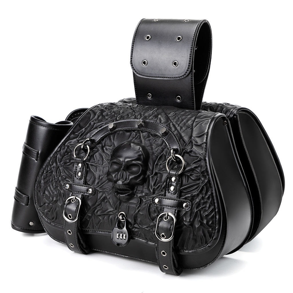 Punk Harley Motorcycle Modified Heavy-duty Anti-theft Prince Cruise Equipment Side Hanging Bag ddmymoon