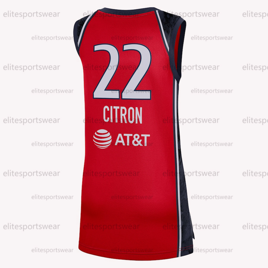 22 Sonia Citron 2025 Basketball Jerseys Iriafen Amoore Edwards Delle Donne Custom Jersey Sweatshirt - Embroidered