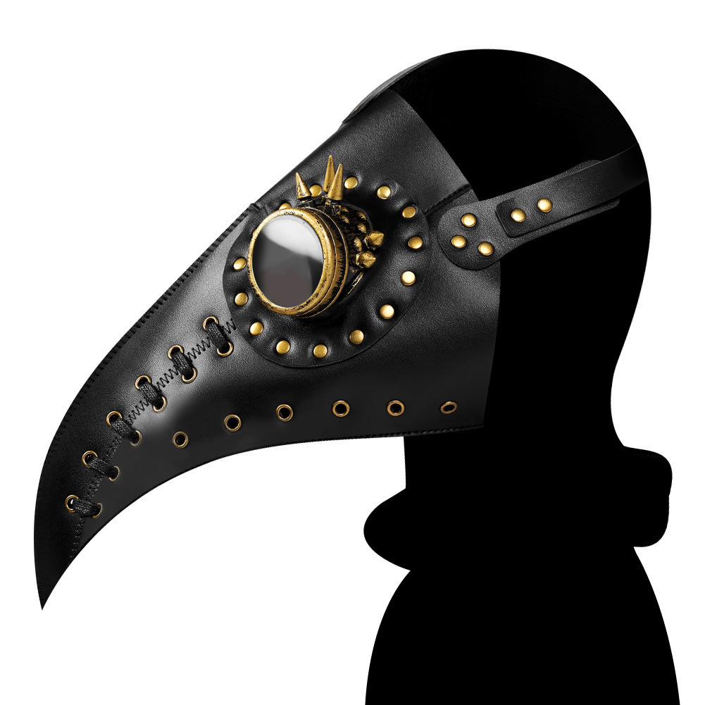 2025 New Halloween Decoration Plague Crow Doctor Bird Mask Headgear Prom Party Supplies ddmymoon