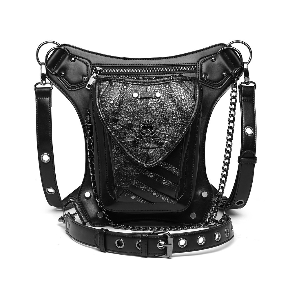 2025 New Chain Women Steampunk Color-Block Phone Skull Women's Shoulder Crossbody Bag Coin Purse ddmymoon