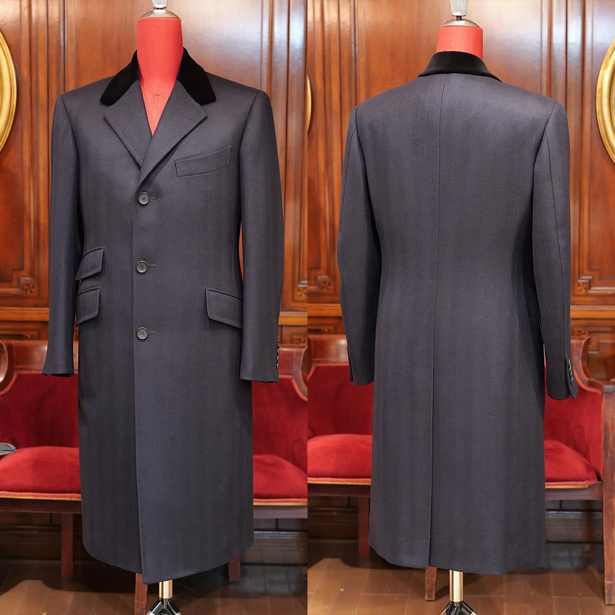 Woolen Blend Coat Men Over Jacket Overcoat Double Breasted Double Collar Plus Size Warm Formal Business Tailored Costume Wear