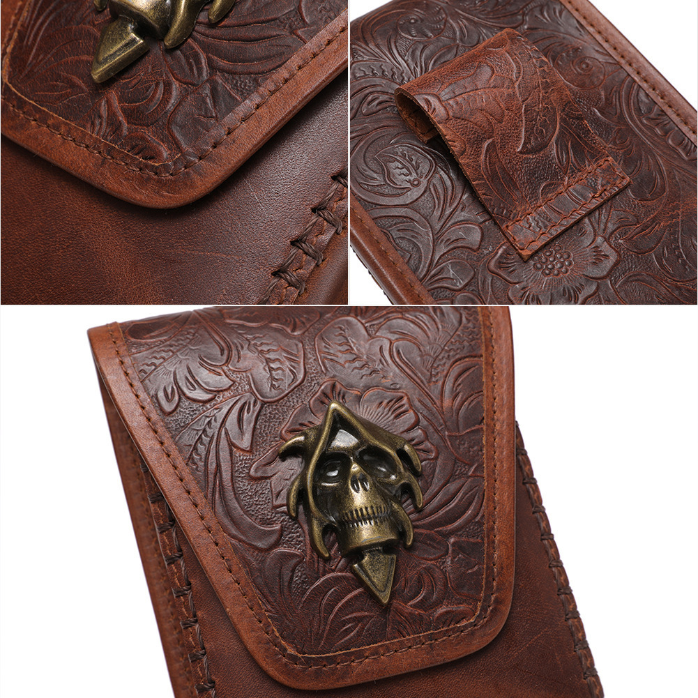 Niche First Layer Cowhide Phone for Women MINI Mini Casual Genuine Leather Women's Coin Purse Waist Bag ddmymoon