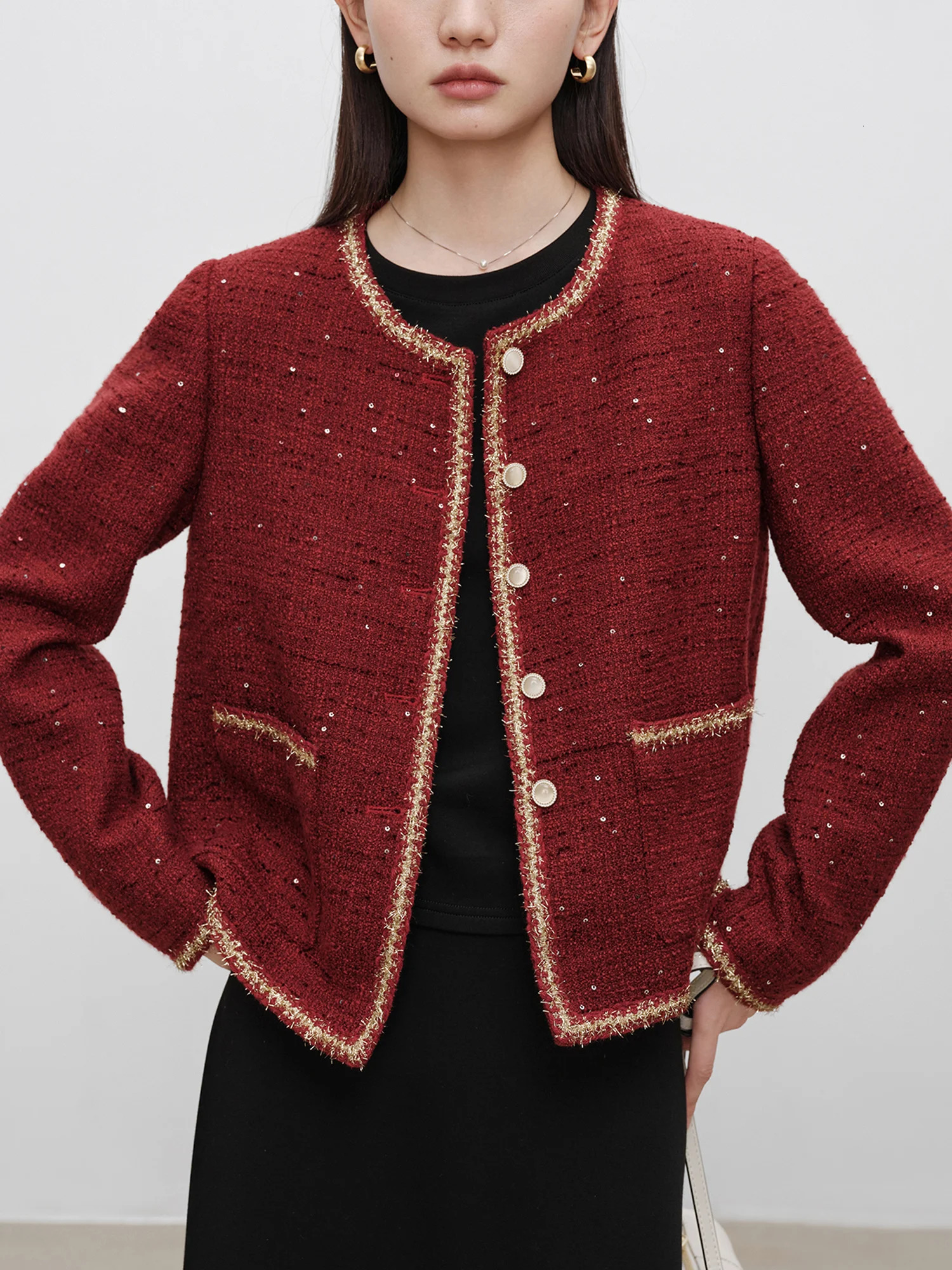 AutumnWinter Style High End Fragrant Top Casual Loose Women Jacket Petite Size Womens Coat 24ZQ94275 250728