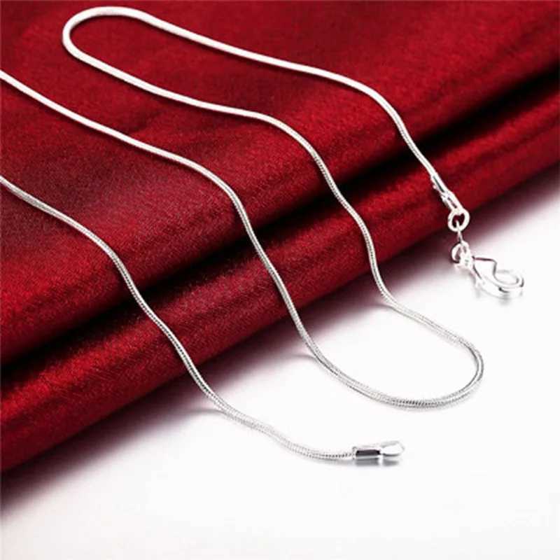 304 Stainless Steel Round Snake Chain Necklace Fashion Women and Men Snake Chain Chokers for Jewelry Making Accessories Link Necklace XJ250708