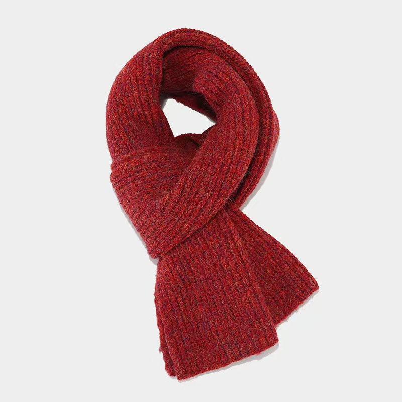 T1332 New Color Dot Scarf for Female Students Soft Korean Style Warm Autumn and Winter Wool Scarf