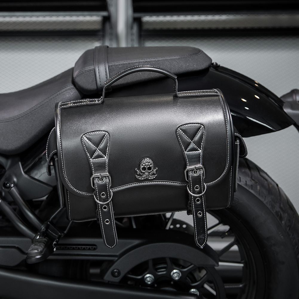 Harley Accessories Modified Side Rider Gear PU Leather Motorcycle Hanging Cruiser Tool Bags ddmymoon