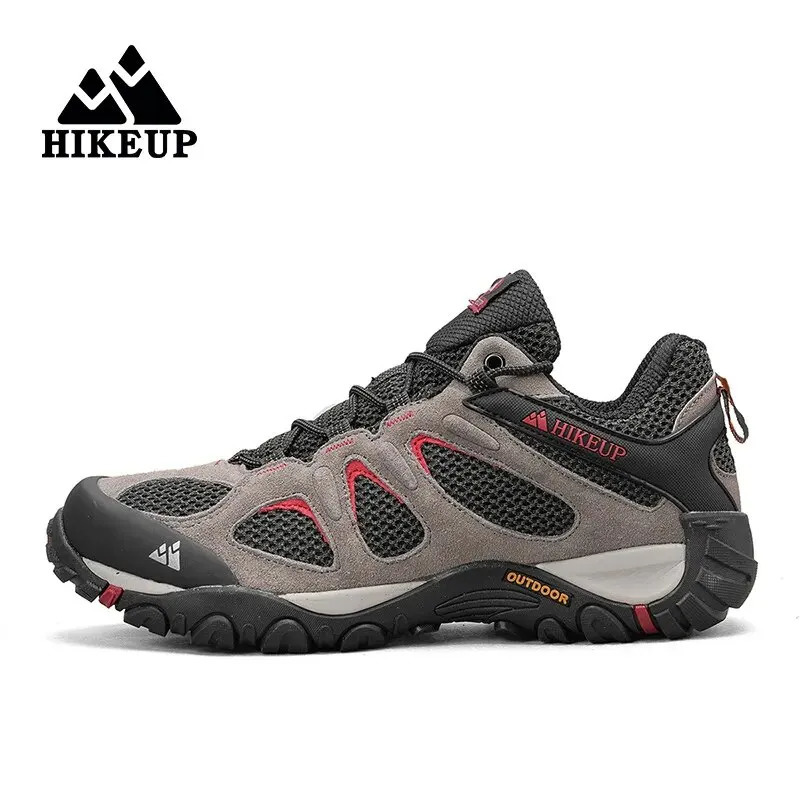 HIKEUP Men Shoes Breathable Splashproof Outdoor Hiking Mountain Climbing Sport Hunting Trekking Sneaker 250725