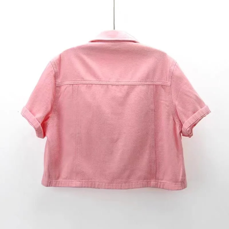 Summer Joker Casual Short-sleeved Denim Jacket 2025 Women Short Blouse Shawl Waistcoat Female Jaqueta Jeans Feminina 250728