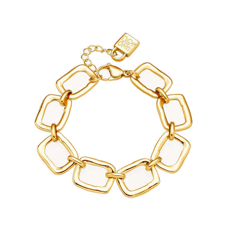 U50 Hollow Square 304 Engraved Lock Head Unisex Stainless Steel Versatile Bracelet ddmypluto