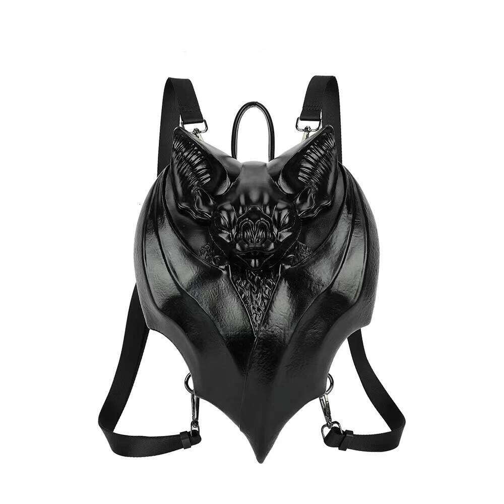 Hot Selling Latest New Girl Gothic Black Bat Shaped Halloween Backpack Handbag High Quality Designer Bags