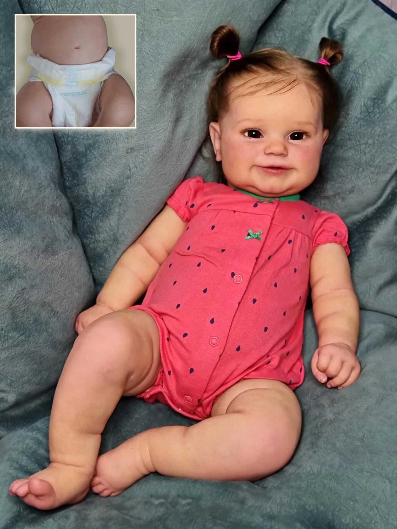 50CM Full Body Maddie Reborn Baby Girl Doll Soft Silicone Lifelike Touch Genesis Painted with Visible Veins W250728