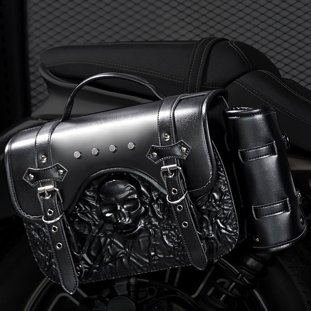 Harley Prince Cruise Gothic Style Niche Creative Skull Rivet Side Bag ddmymoon