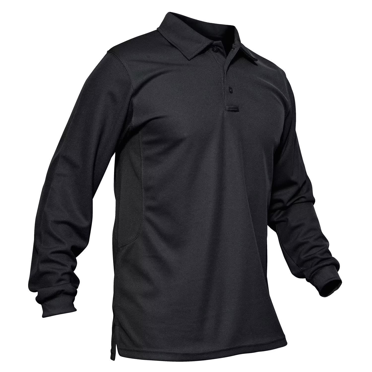 Sports Long Sleeve Polo Shirt Breathable Golf Long Sleeve Solid Color Turn-down Collar T-shirt Outdoor Casual Long Sleeve 240810