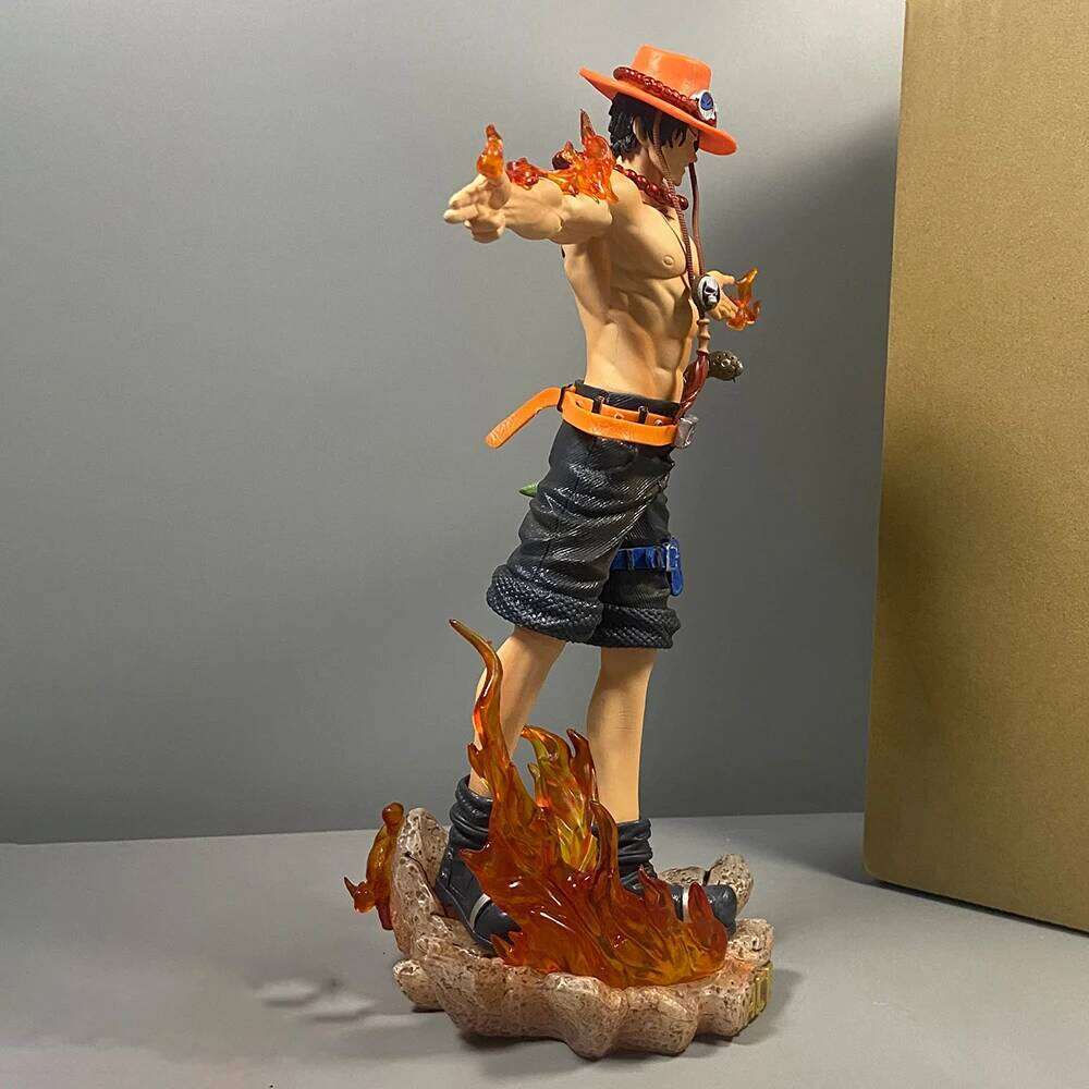 28cm Anime One Piece Figure Portgas D Ace Action Figurine PVC Statue Collectible Model Toys for childern christmas Gifts