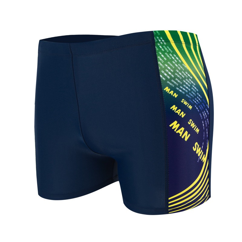 Men's boxer comfortable breathable swimming trunks digital printing beach diving hot spring vacation quick-drying swimming trunks