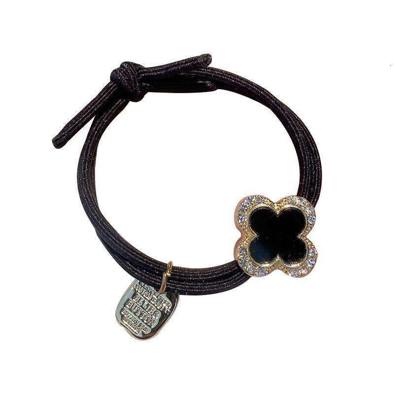 Korean Style Shiny Diamond Tie High-End Feel High Elasticity Durable Rubber Band Non-Damaging Rope Elegant Hair Accessories