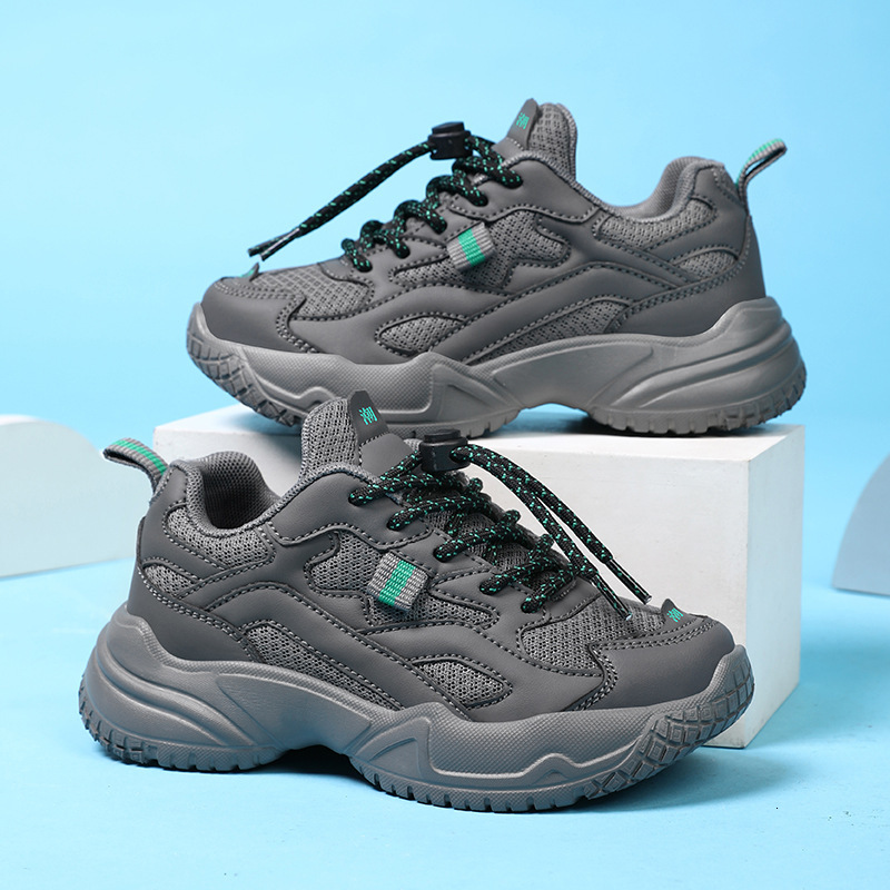 Lightweight Soft Breathable Boys and Girls Closed-Toe Sports Anti-Smash Anti-Puncture Autumn Four Seasons Safety Protective Kids Dad Shoes