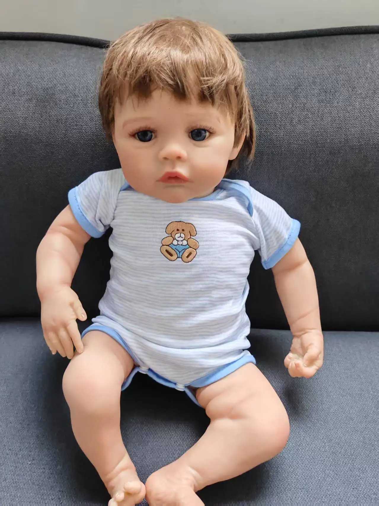 48cm Already Panteed Reborn Doll Meadow Silicone Vinyl with Cloth Body Finished Baby Doll for Kids Girl Gift W250728