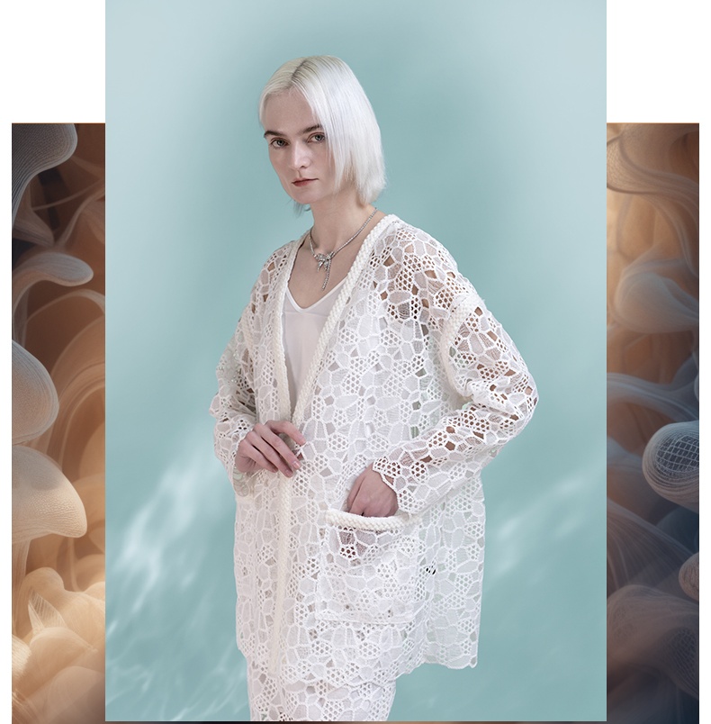 Women's Elegant Floral Lace Tea Length Pencil Skirt Hollow Straight Office Lady Wear Split Causal Skirt 6111262