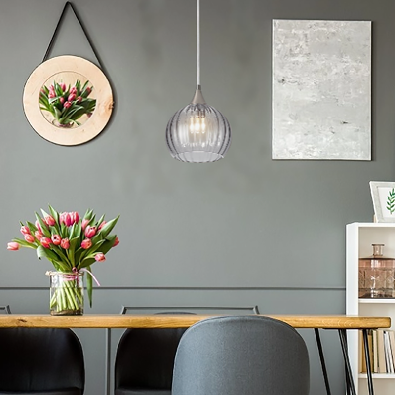 Contemporary Single Head Hardware Chandelier - EASY Installation for Restaurants