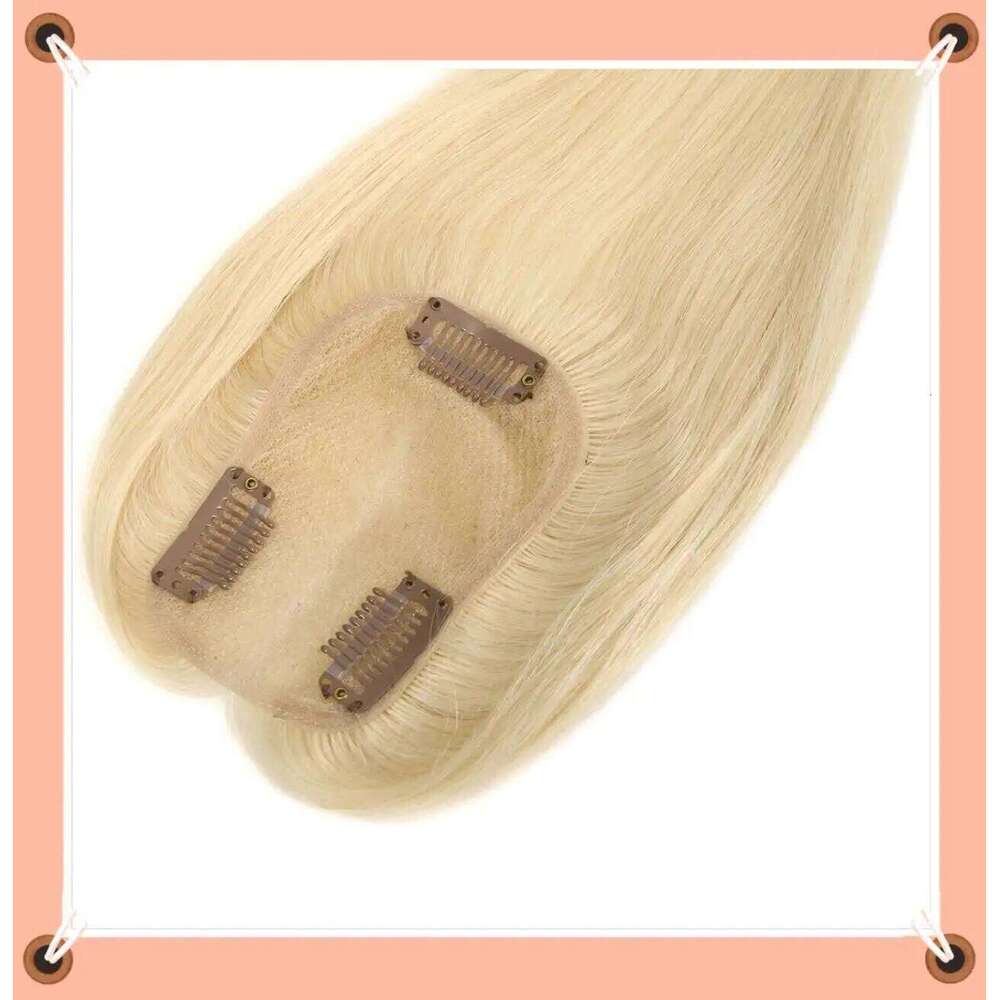 Swiss Lace Invisible Toppers Clip In Natural Hairpieces Fringe for Women Mild Loss Volume Hand-woven Human Hair