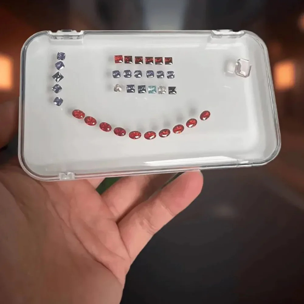 Adhesive Loose Diamond Storage Box Large Capacity Gemstone Organizer Case Stone Packaging Showcase Sticky Gem Holder Tray 250723