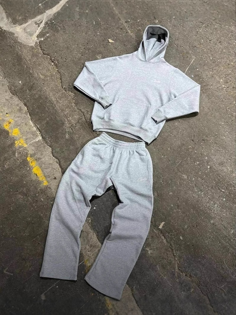 Men's Tracksuits Mens Harajuku Punk Striped Patchwork Jacket And Jeans Two Piece Set Retro Washed Black Streetwear Denim Pants Zipper