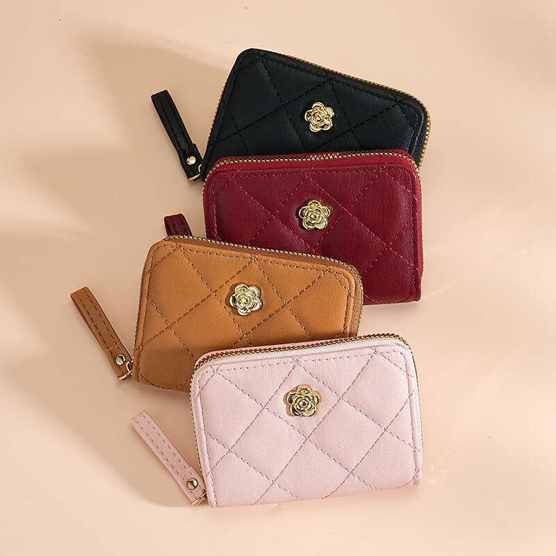 designer bag luxury bag CStyle Quilted Luxury Women's Accordion Holder Multi-Card Slot Large Capacity Bank Card Organizer Mini Coin Purse