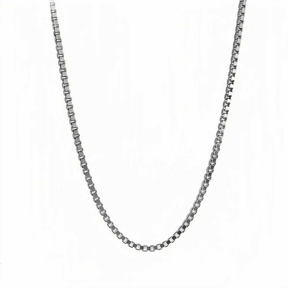 3MM 316L Stainless Steel Box Chain Necklace Simple Mens Basic Accessories Hip Hop Trendy Jewelry XJ250708