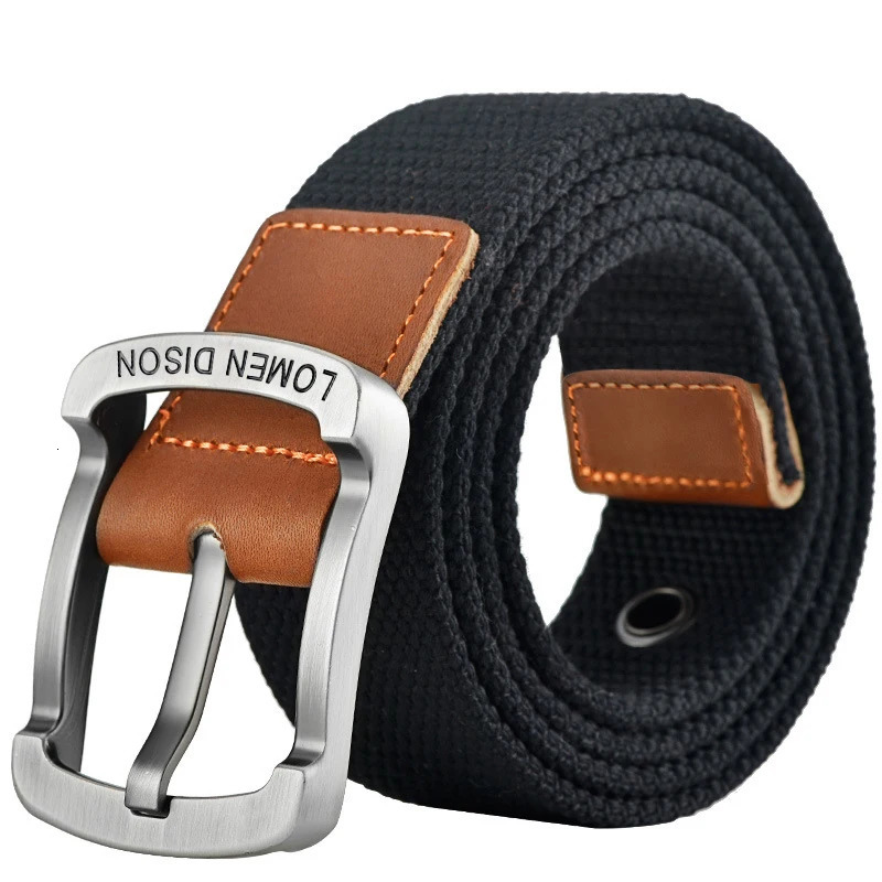 Tactical Canvas Mens Belt Fashion Casual Allmatch Jeans Accessories Girdle Outdoor Sports Hunting Nylon Pin Buckle Waistband 250716