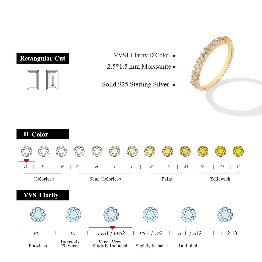 MINTYBOX Diamond Wedding Band Ring for Women S925 Sterling Silver Half Halo Stackable Rings Fine Jewelry Gift 250723