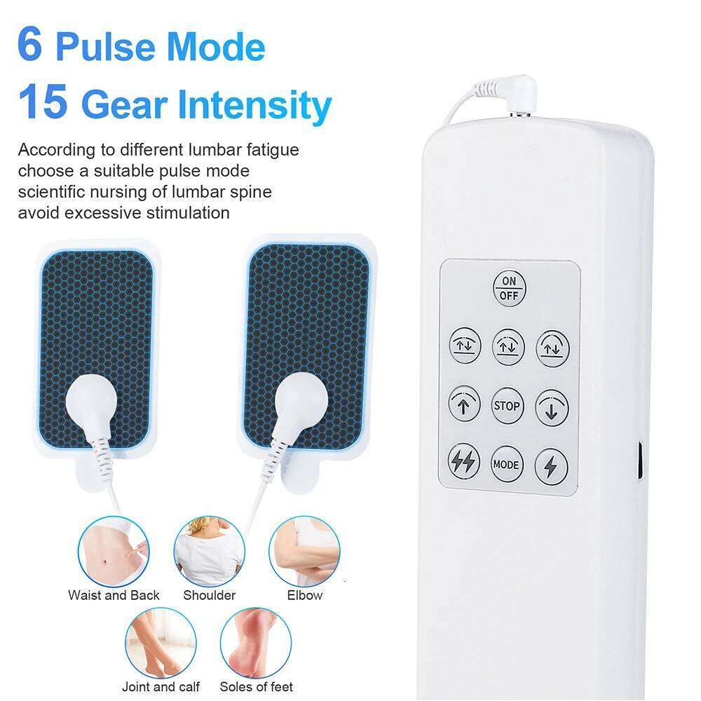 2-In-1 Electric+Manual Stretcher Adjustable Height Airbag Waist Back Stretching Massager Lumbar Support Traction Maseador