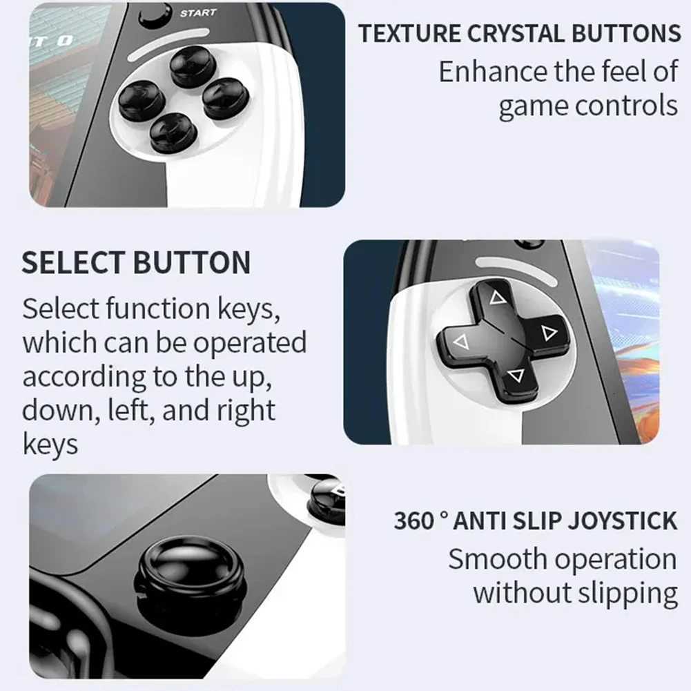 X9 Handheld Game Console With 3000Games 5.5inch Sn Retro Video Game Built in 9 Emators Large Battery Type-C Charging S250628