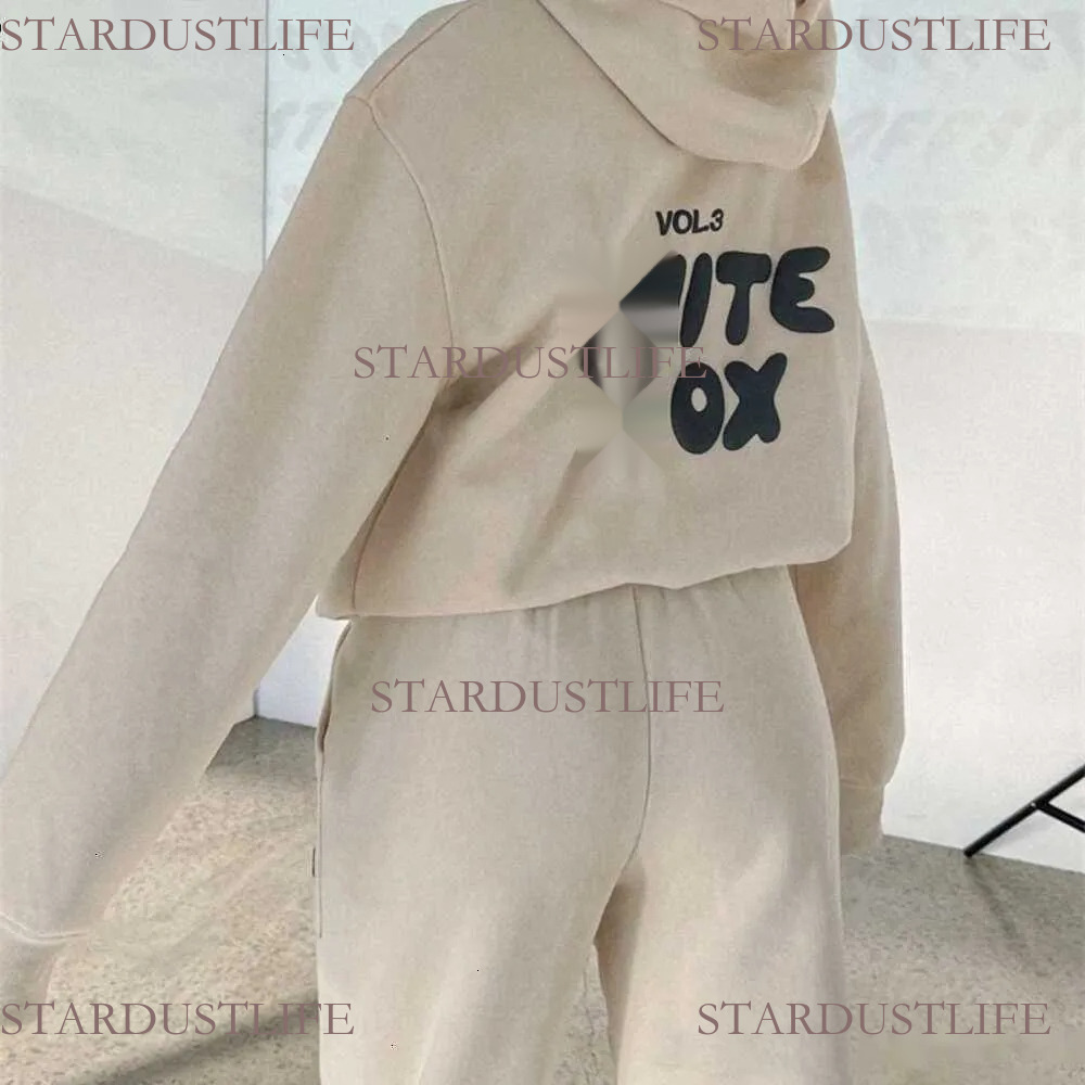 White Fozshirt T-Shirt Designer T Shirt Tracksuit Fashion Hoodie Tracksuit Sets White Foz Clothing Set Spring Autumn Winter Fashionable Sporty Long Fallow 500
