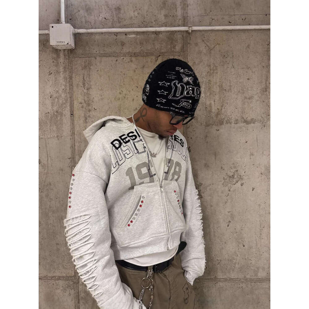 Trendy Casual High Street Letter Print Sweatshirt Unisex Brick Hoodie